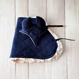 ZESTAW DLA KONIKA HH A3  DERKA/CZAPKA KOLOR GRANAT