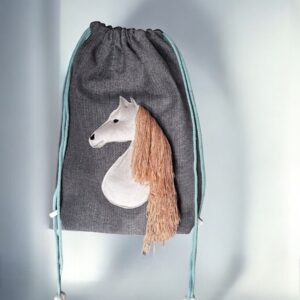 WOREK / POKROWIEWC DLA KONIKÓW HOBBY HORSE kolor szary