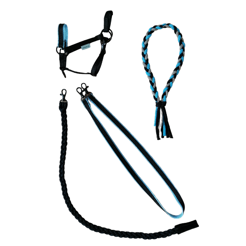 ZESTAW DLA KONIKA HH A4 JASNY NIEBIESKI