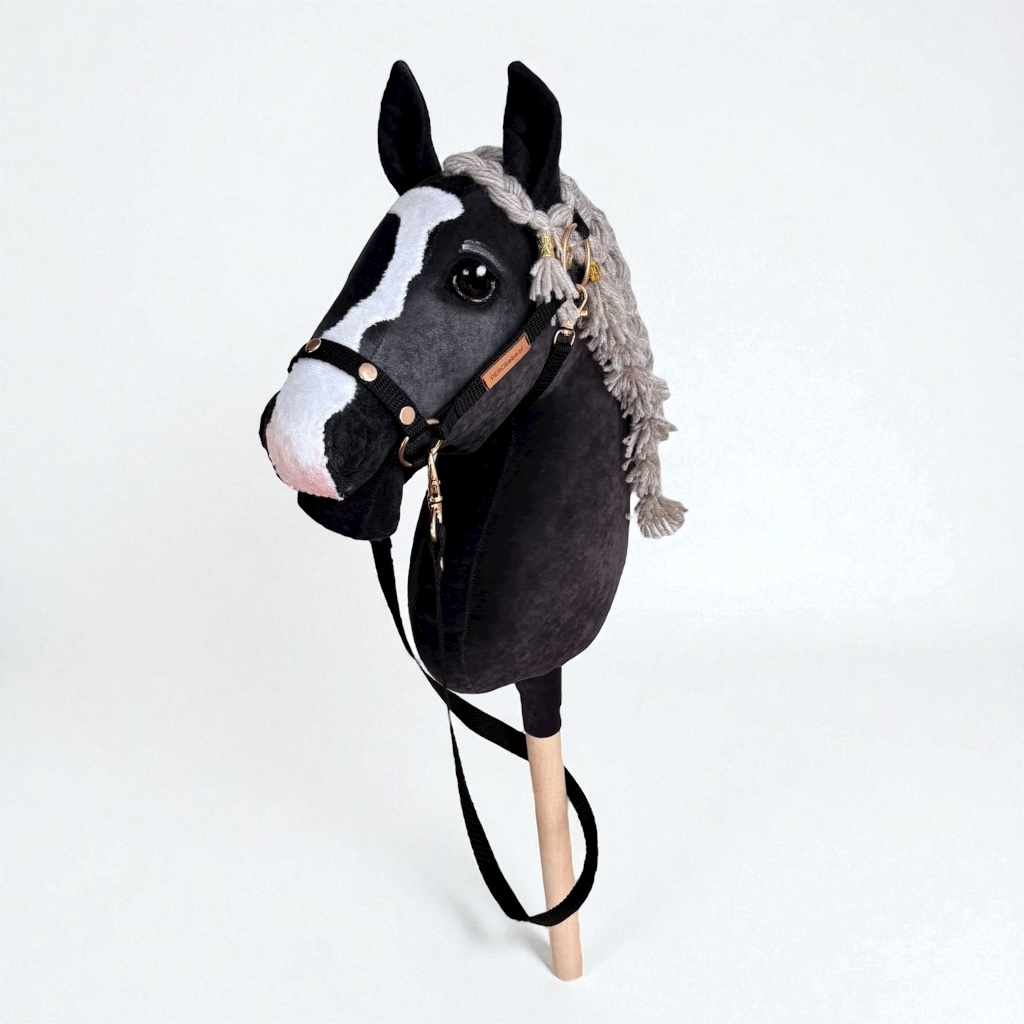 KONIK HH A4 REALISTIK CIEMNNY SZARY W WARKOCZACH - obrazek 4