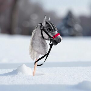 KONIK HH A4 REALISTIK sierść konika jasna szara