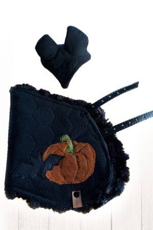 ZESTAW DLA KONIKA HH A5  DERKA/CZAPKA KOLOR  czarny Halloween